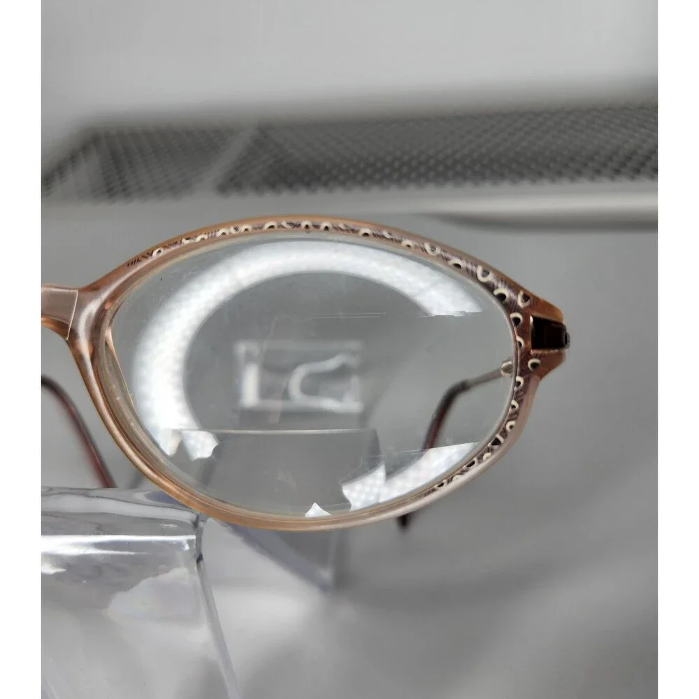 Womens Leapard/Peacock Print 53/16 Eyeglasses Frames